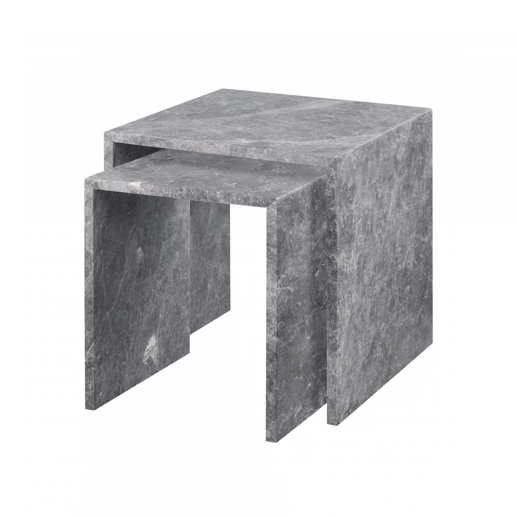 Varu sivupöytä 2 osaa, Tundra gray blomus