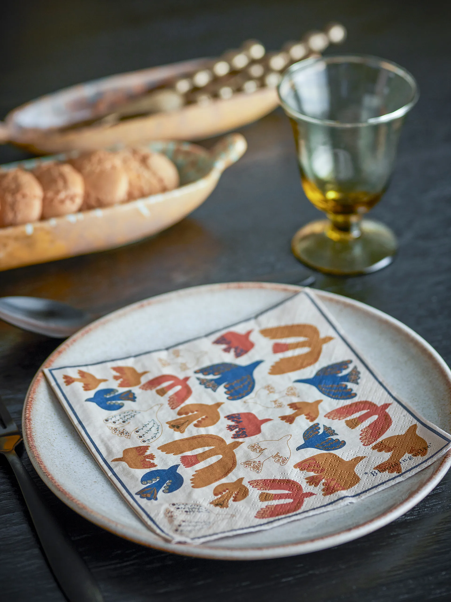 Anniversary paperinen servetti 20-pack, Keltainen Bloomingville