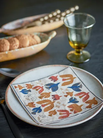 Anniversary paperinen servetti 20-pack - Keltainen - Bloomingville