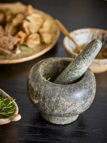 Arazo morteli ja survin Ø12,5 cm - Vihreä - Bloomingville