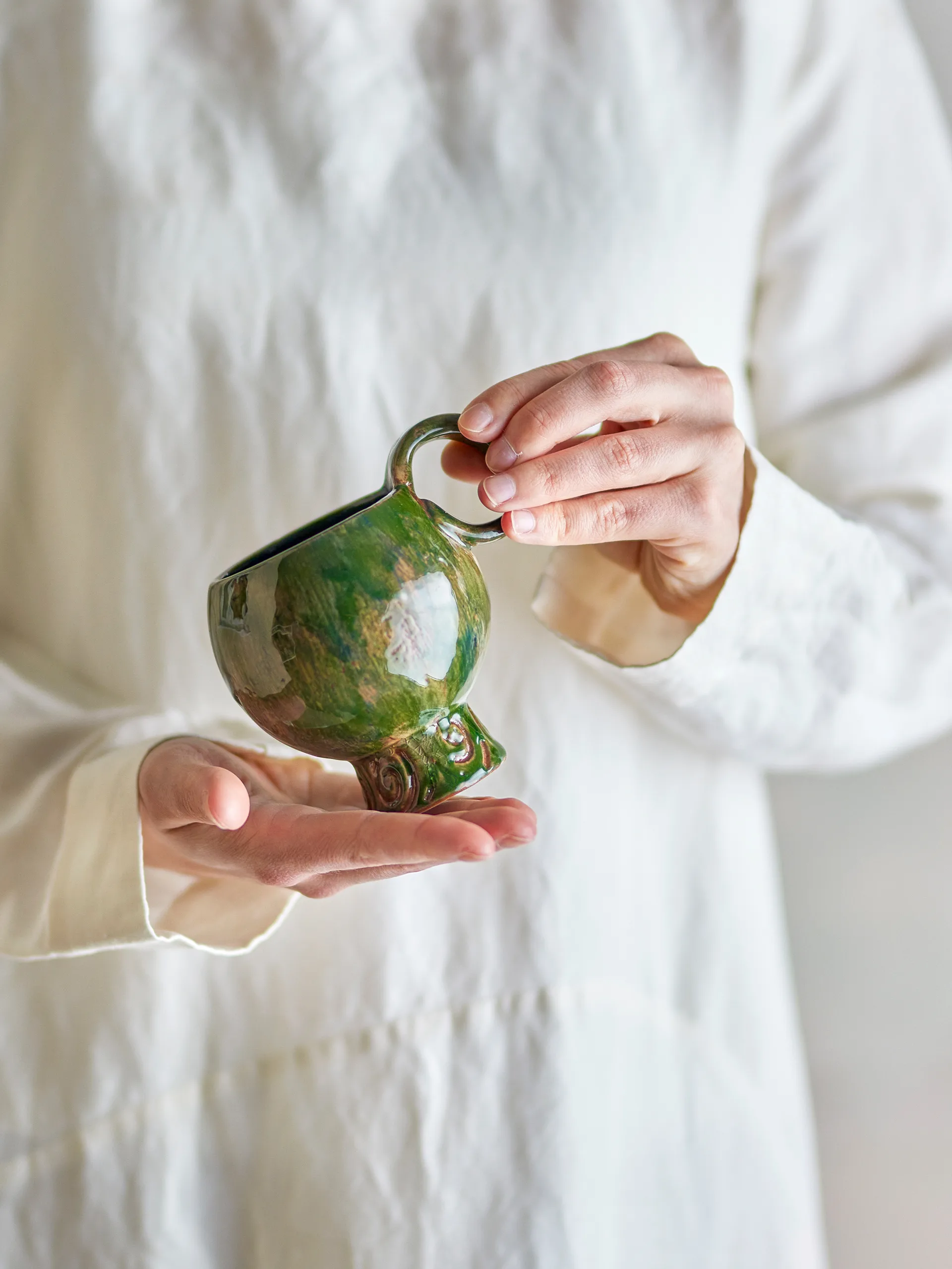 Avonlea muki 4-pack, Vihreä Bloomingville