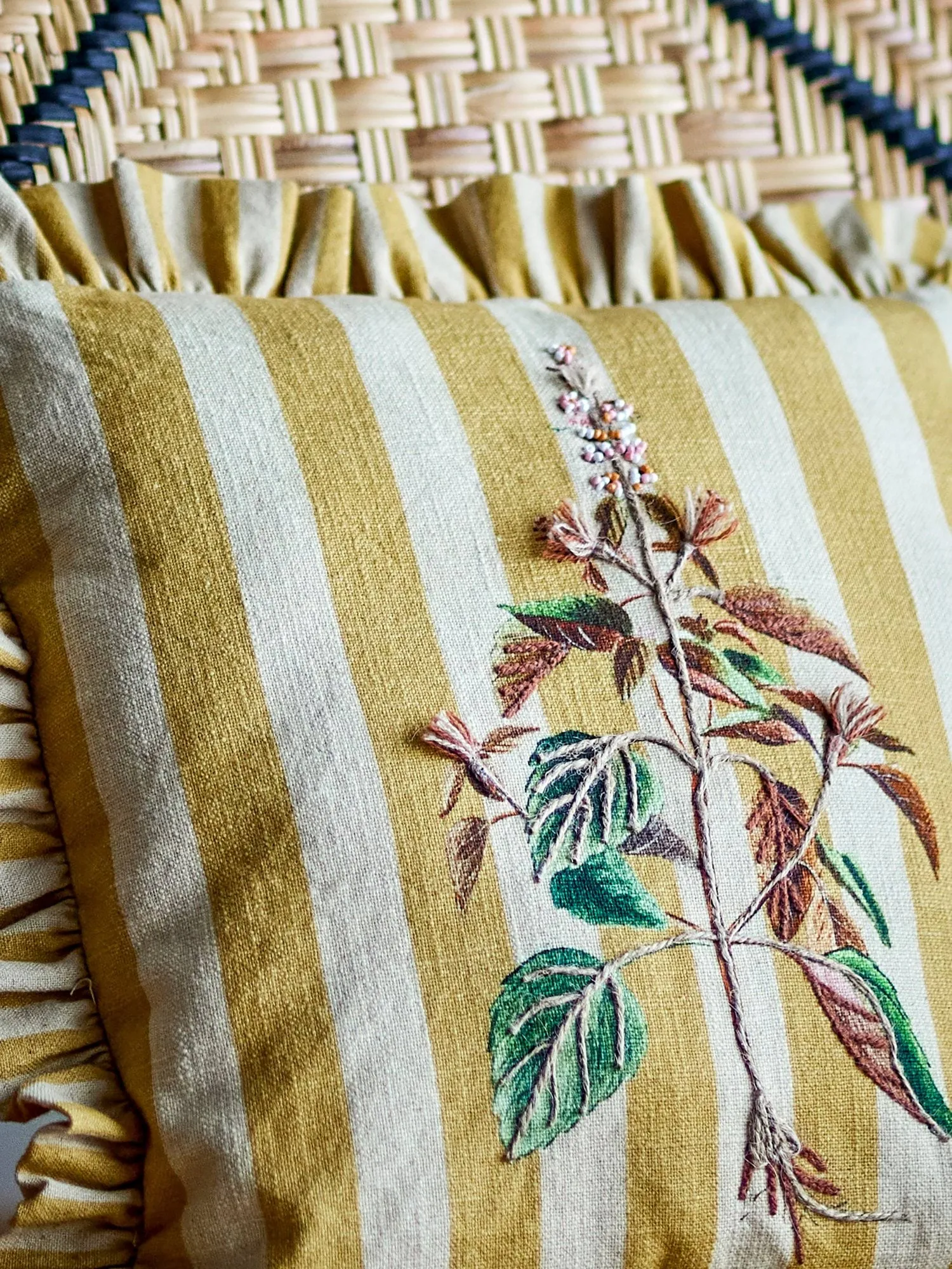 Camila tyyny, Yellow, 35x35 cm Bloomingville