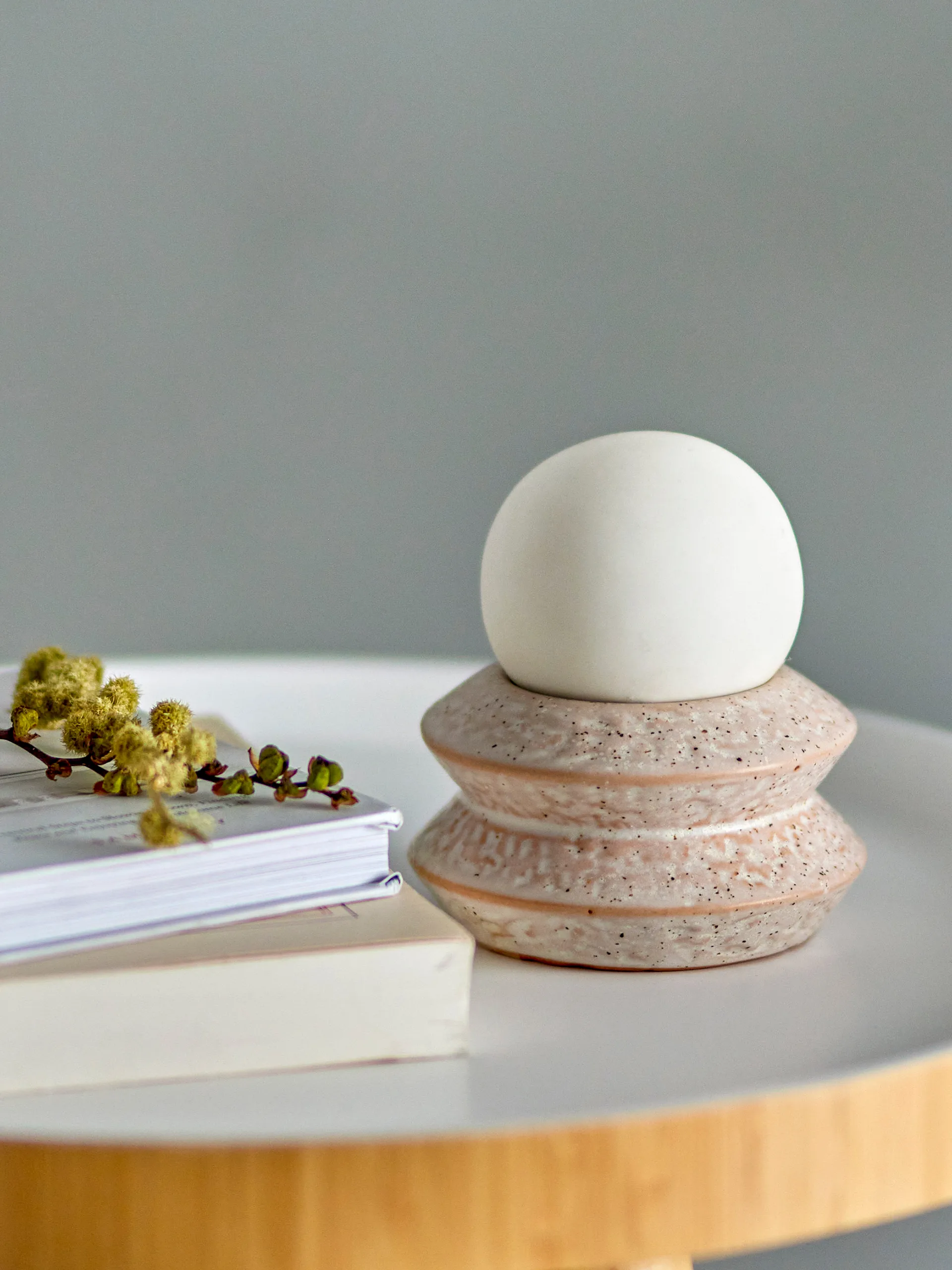 Capella kannettava pöytävalaisin Ø10x11 cm, White double Bloomingville