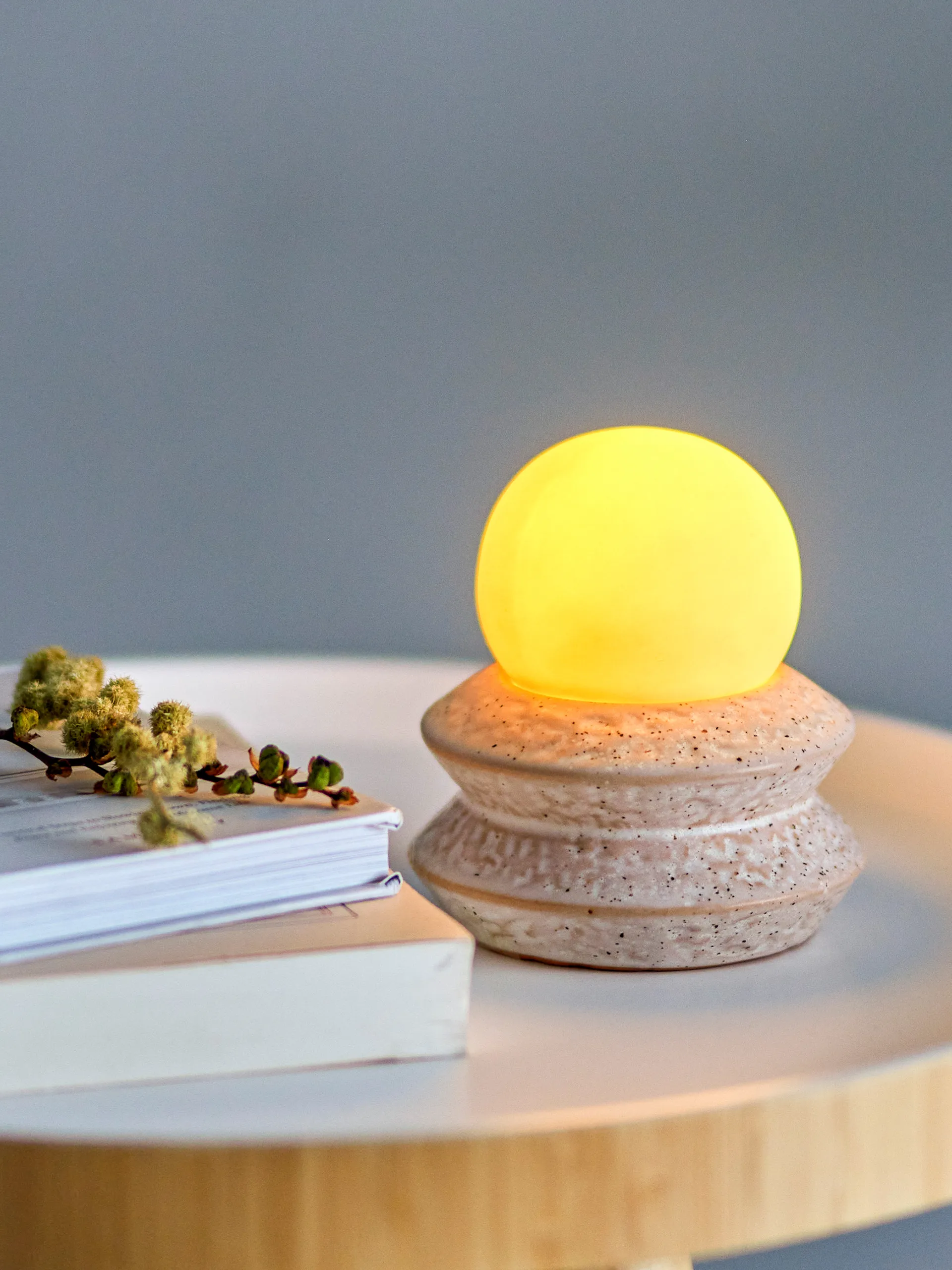 Capella kannettava pöytävalaisin Ø10x11 cm, White double Bloomingville