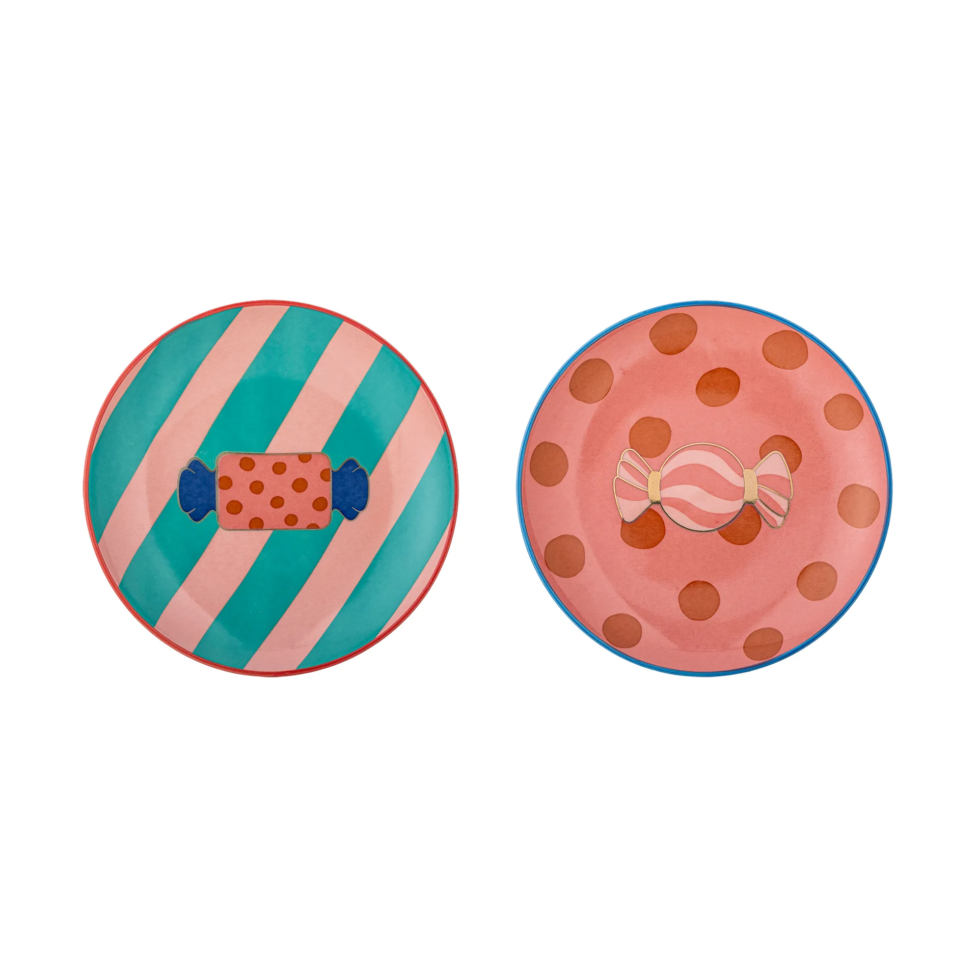 Caramella lautanen Ø16 cm 2 osaa, Vaaleanpunainen Bloomingville