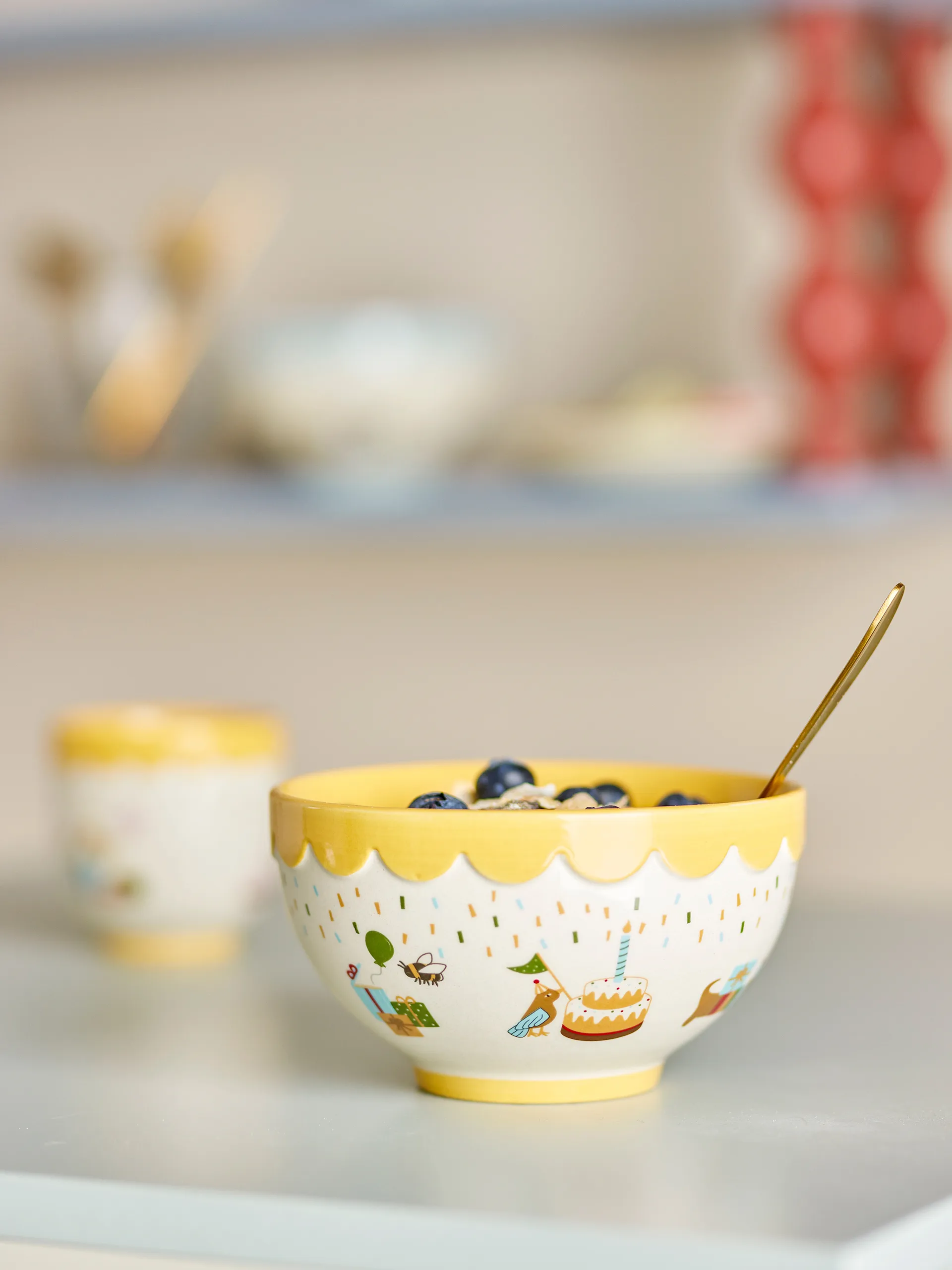 Celebrate kulho Ø13,5 cm, Keltainen Bloomingville