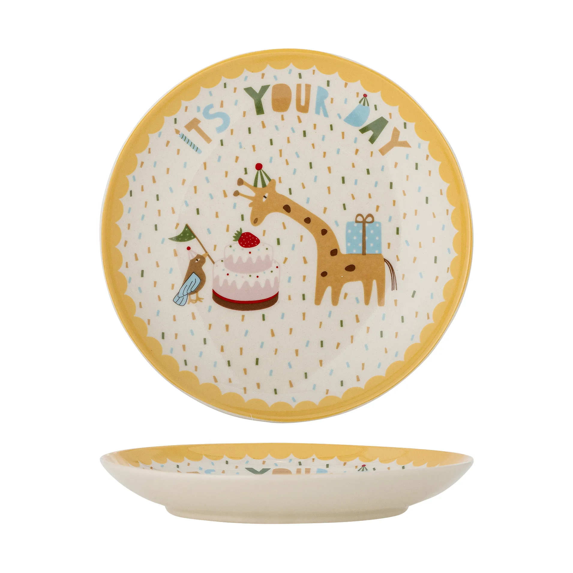 Celebrate lautanen Ø16 cm, Keltainen Bloomingville