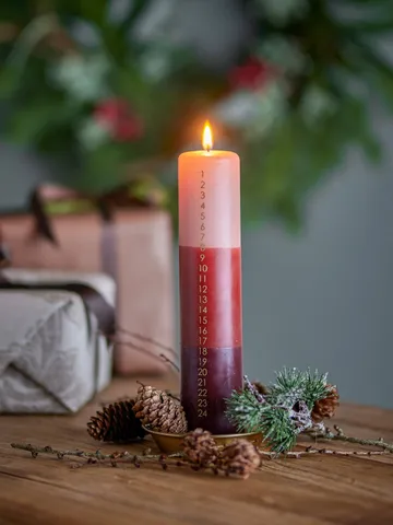 Dip Dye adventtikynttilä - Monivärinen, 25 cm - Bloomingville