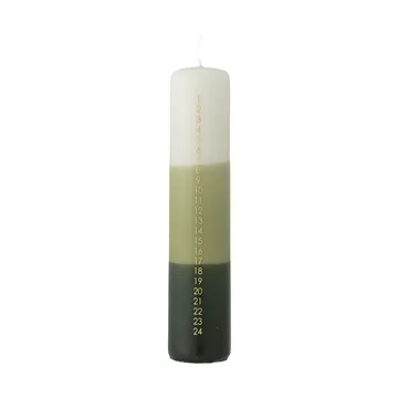 Dip Dye adventtikynttilä - Vihreä, 25 cm - Bloomingville