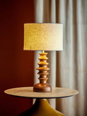 Elinora pöytälamppu - Brown, Ø30 cm - Bloomingville