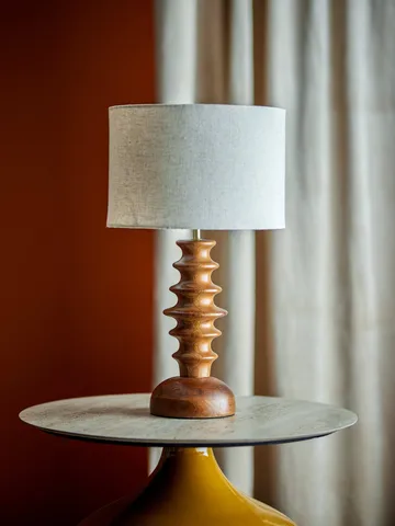 Elinora pöytälamppu - Brown, Ø30 cm - Bloomingville