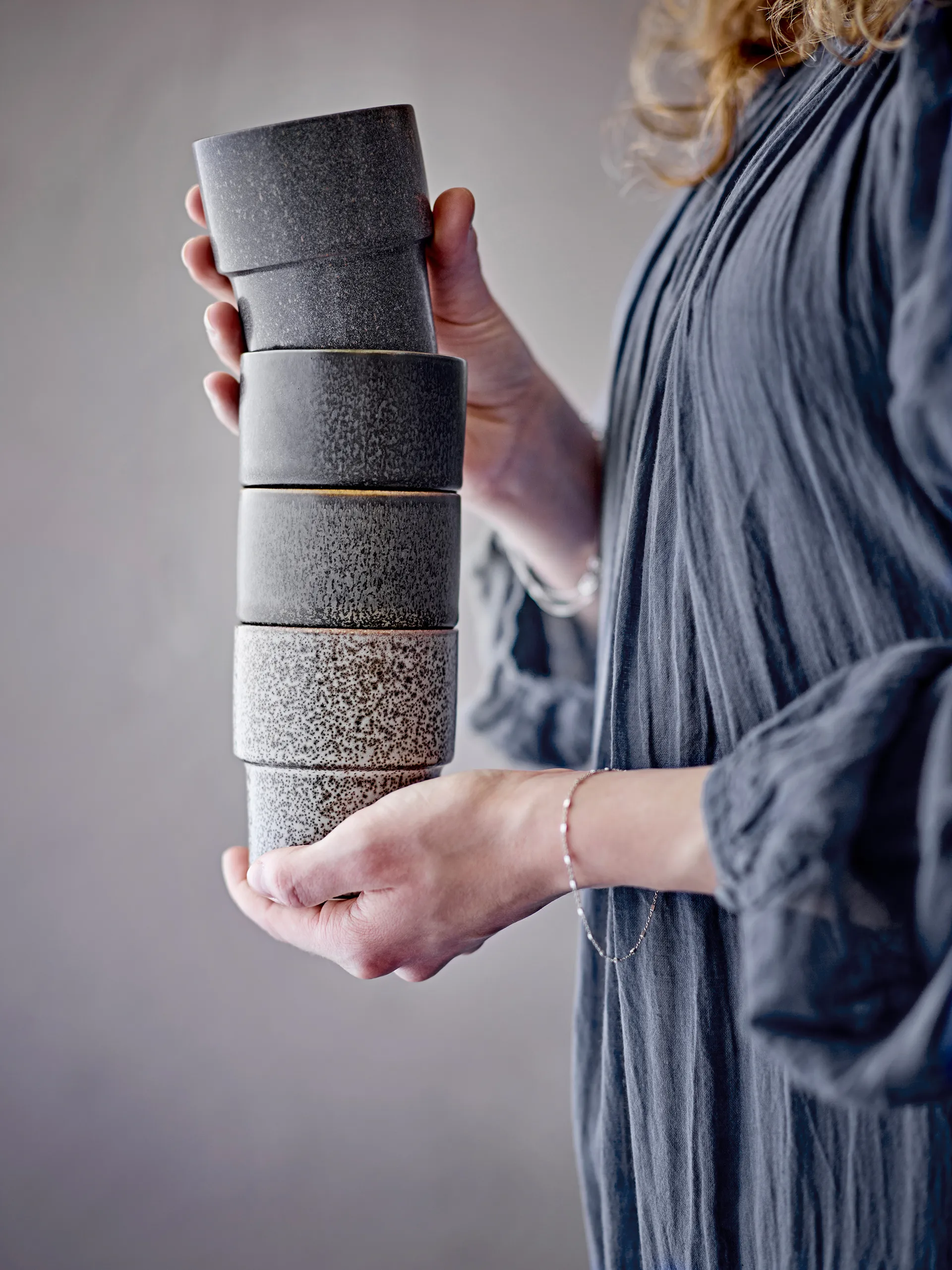 Ewan muki 4-pack, Ruskea Bloomingville