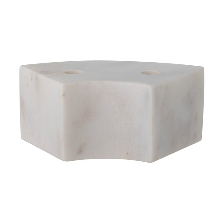 Florida kynttilänjalka 14,5x6x7,5 cm, White marble Bloomingville