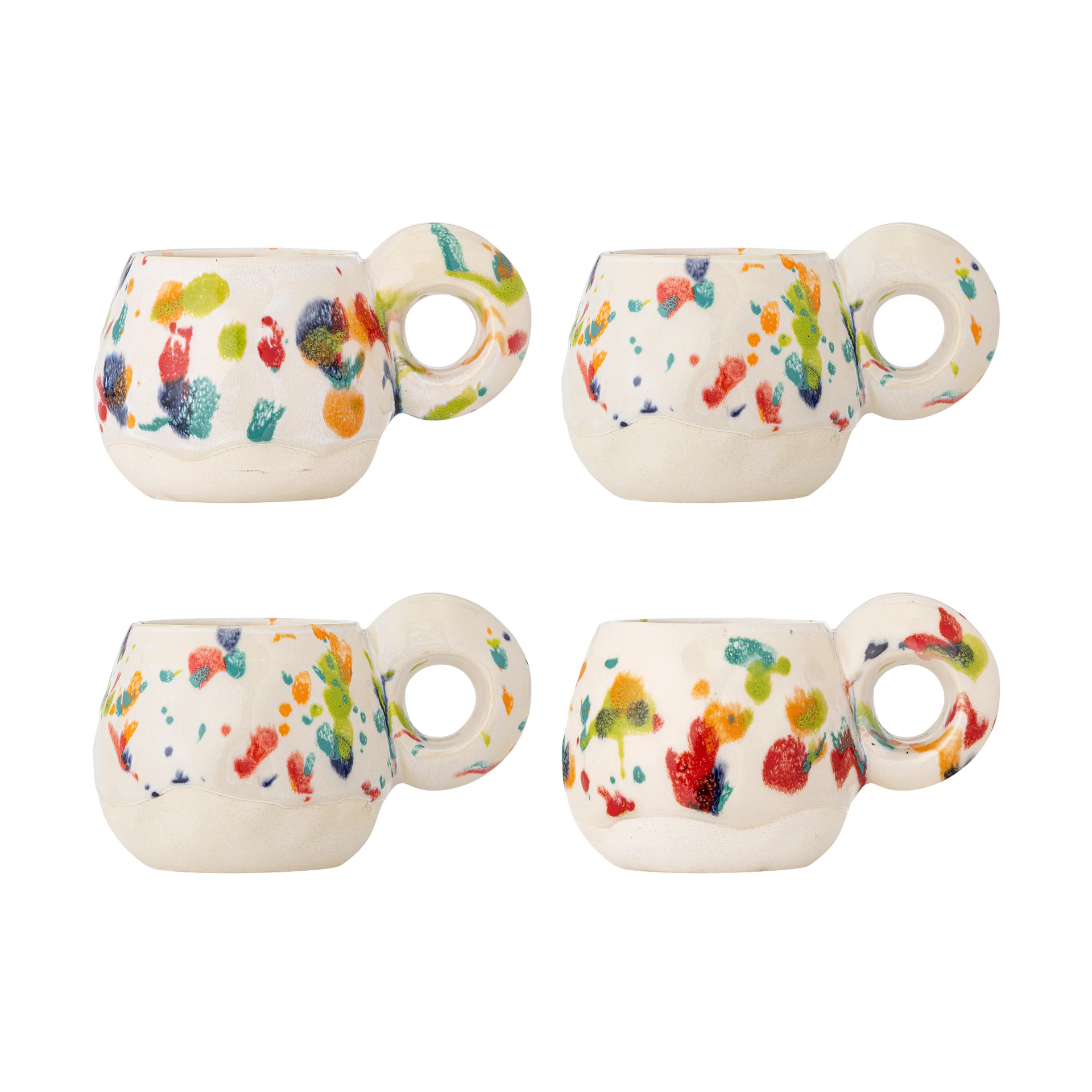 Freckles muki 4-pack, Punainen Bloomingville