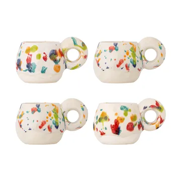 Freckles muki 4-pack - Punainen - Bloomingville