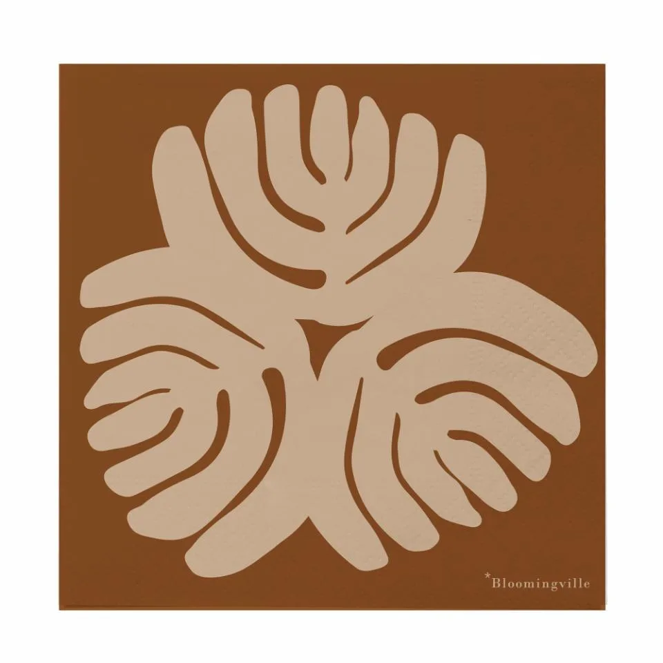 Gritt lautasliinat 20 kpl, Ruskea Bloomingville