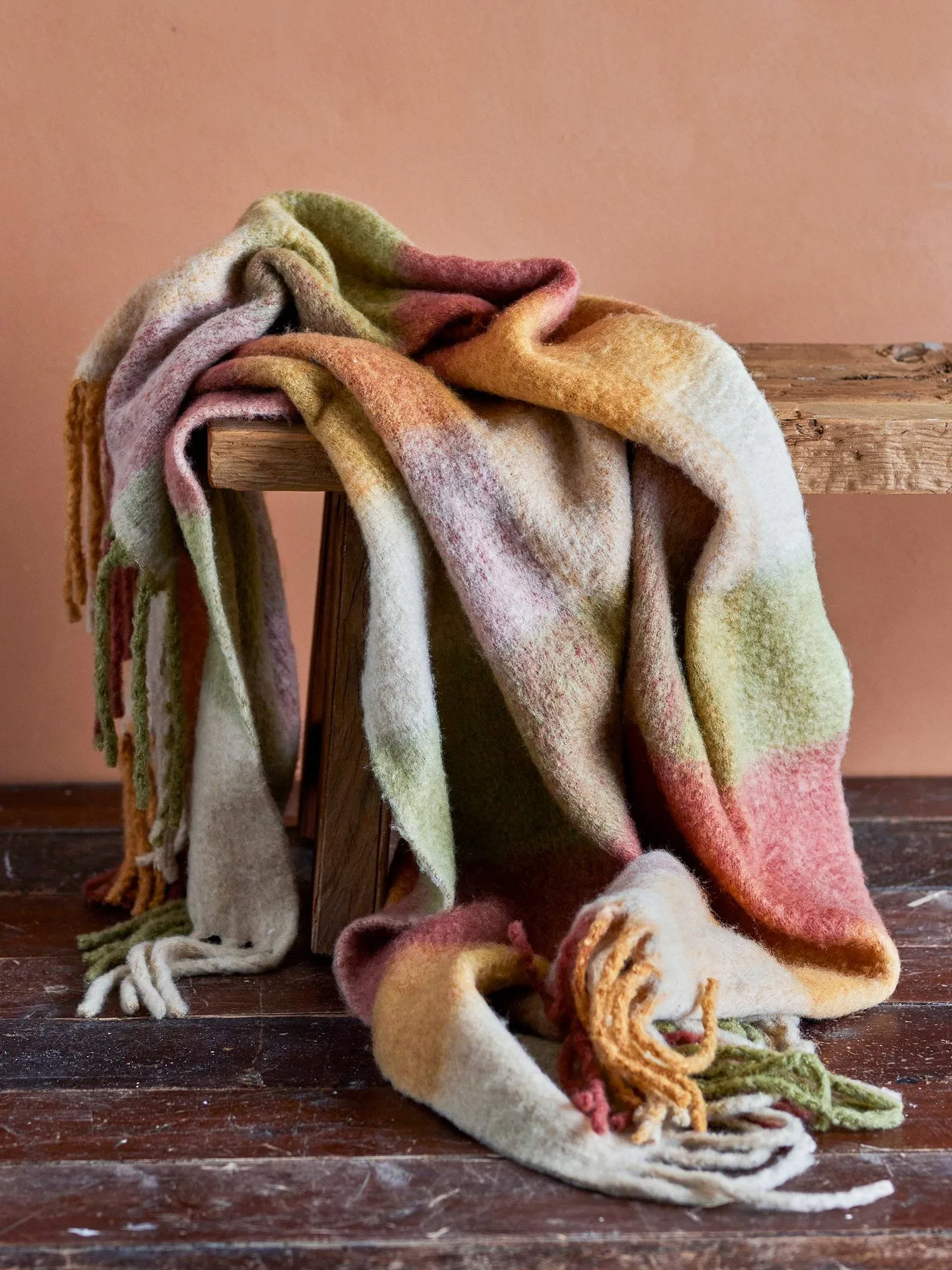 Hamisha torkkupeitto, Monivärinen, ruudullinen, 152x127 cm Bloomingville