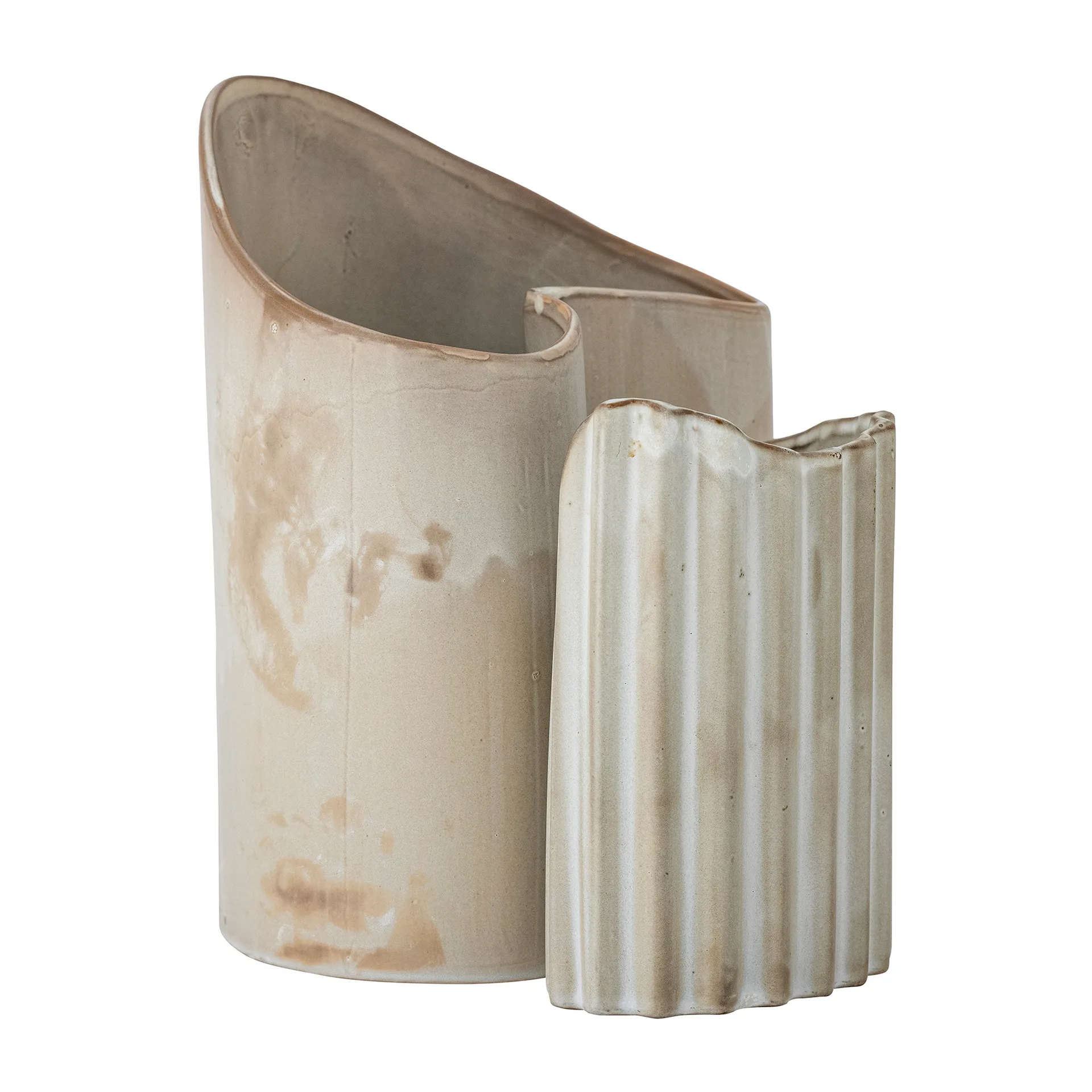 Henaj maljakko 2 osaa, Ruskea-beige Bloomingville