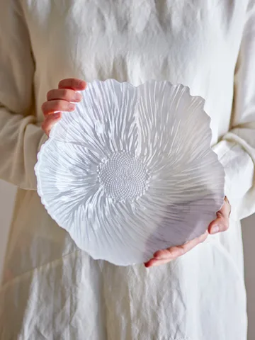 Iani kulho lasia Ø26 cm - Valkoinen - Bloomingville