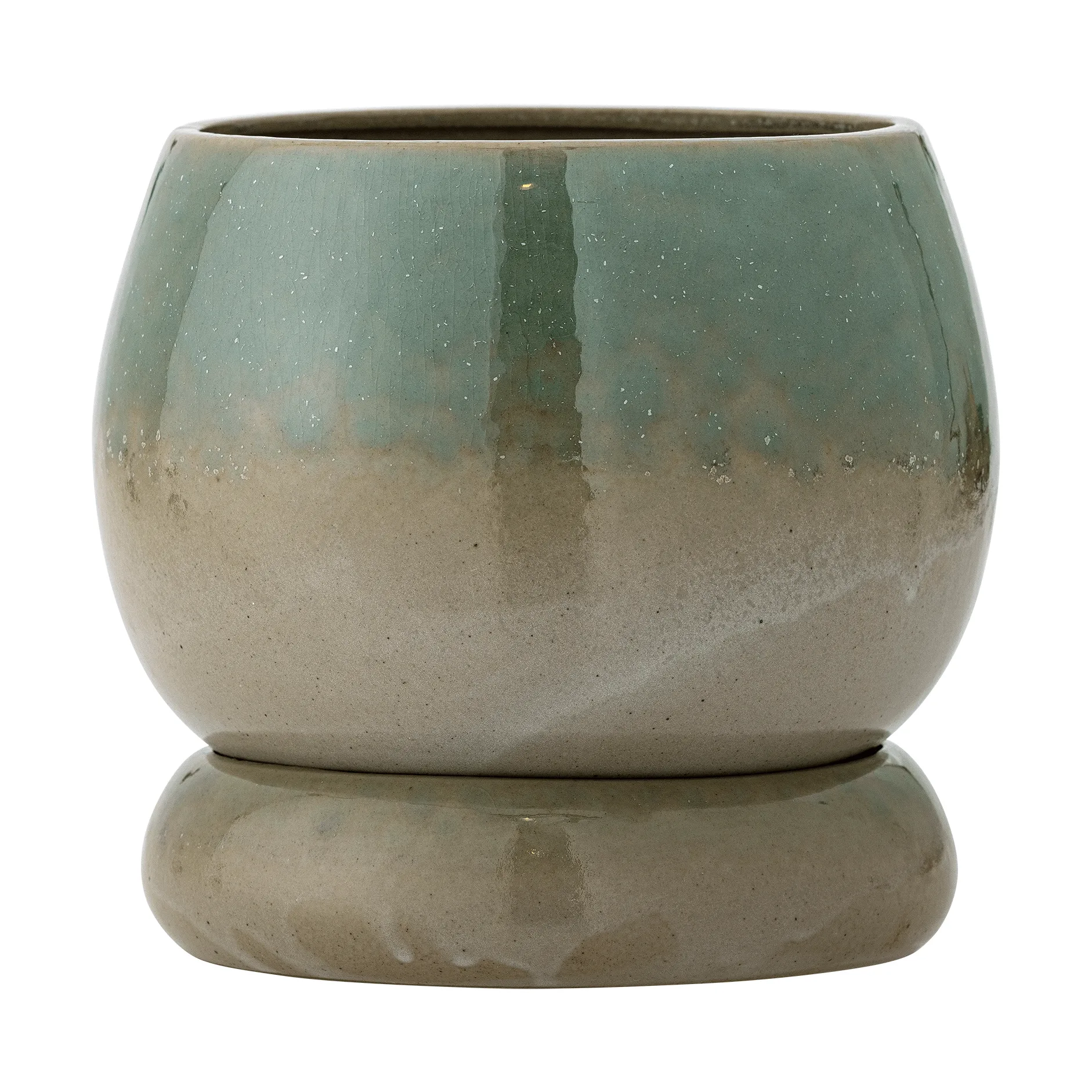 Imke ruukku aluslautasella, Green, 18,5x17,5 cm Bloomingville