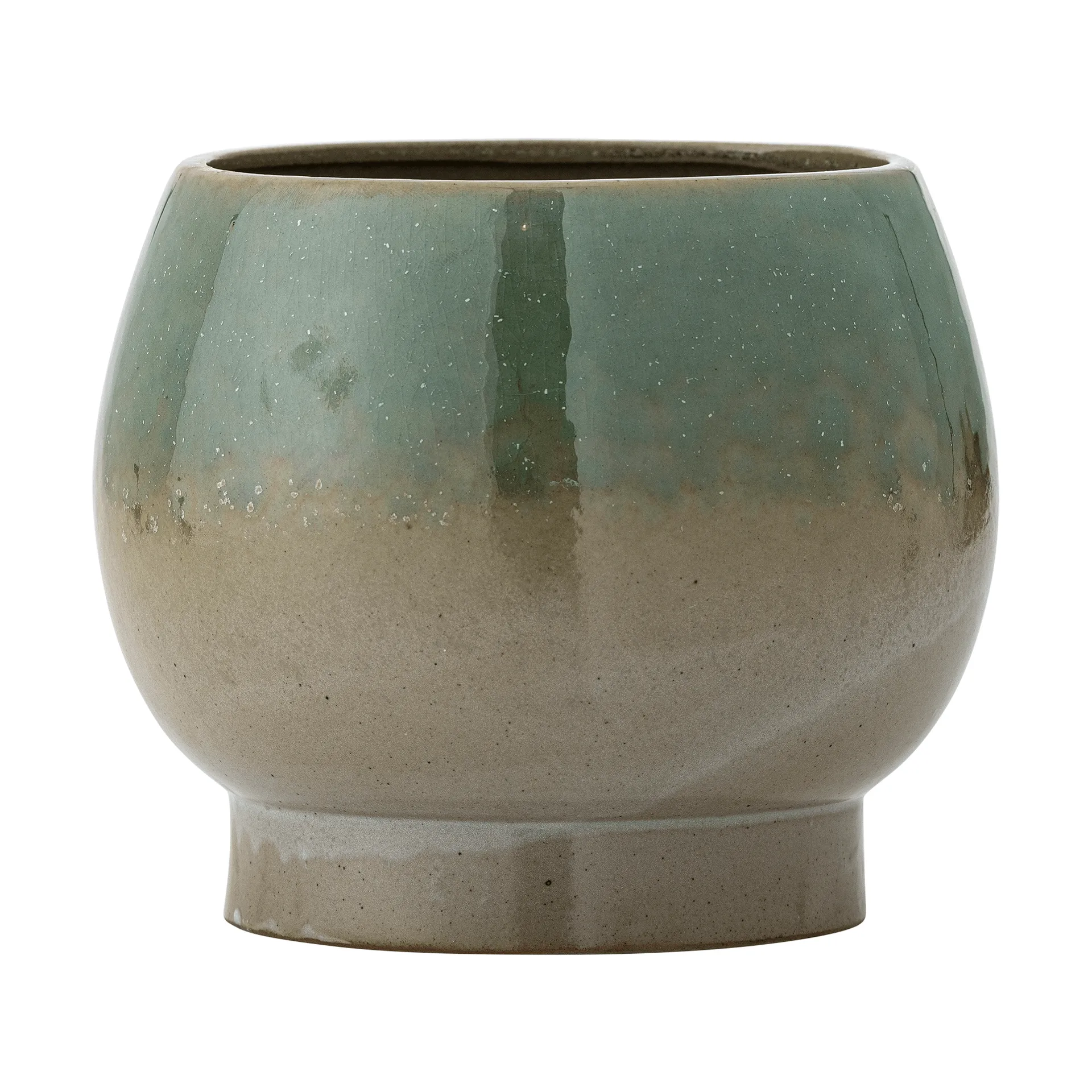 Imke ruukku aluslautasella, Green, 18,5x17,5 cm Bloomingville