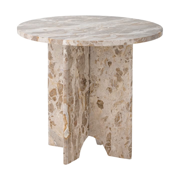 Jasmia sivupöytä Ø46 cm, Ruskea marmori Bloomingville