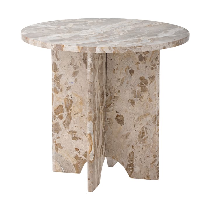 Jasmia sivupöytä Ø46 cm, Ruskea marmori Bloomingville