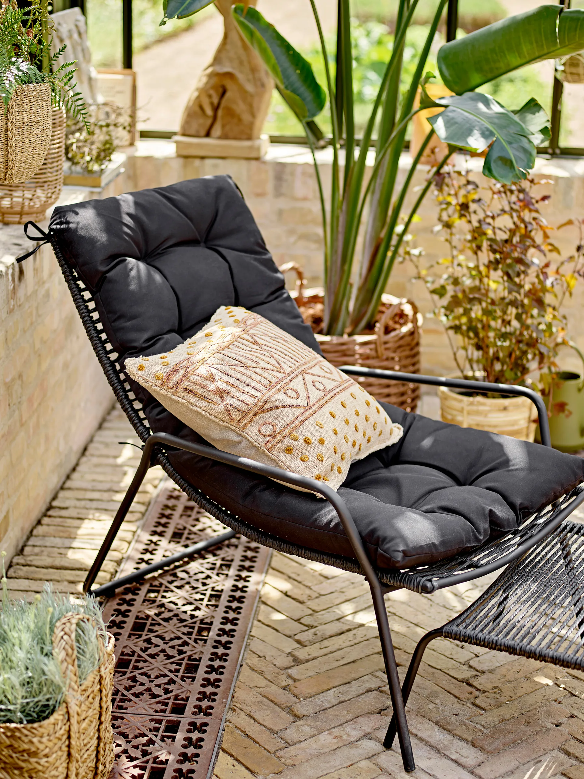 Jayde säilytyskori 2 osaa, Ruskea Bloomingville