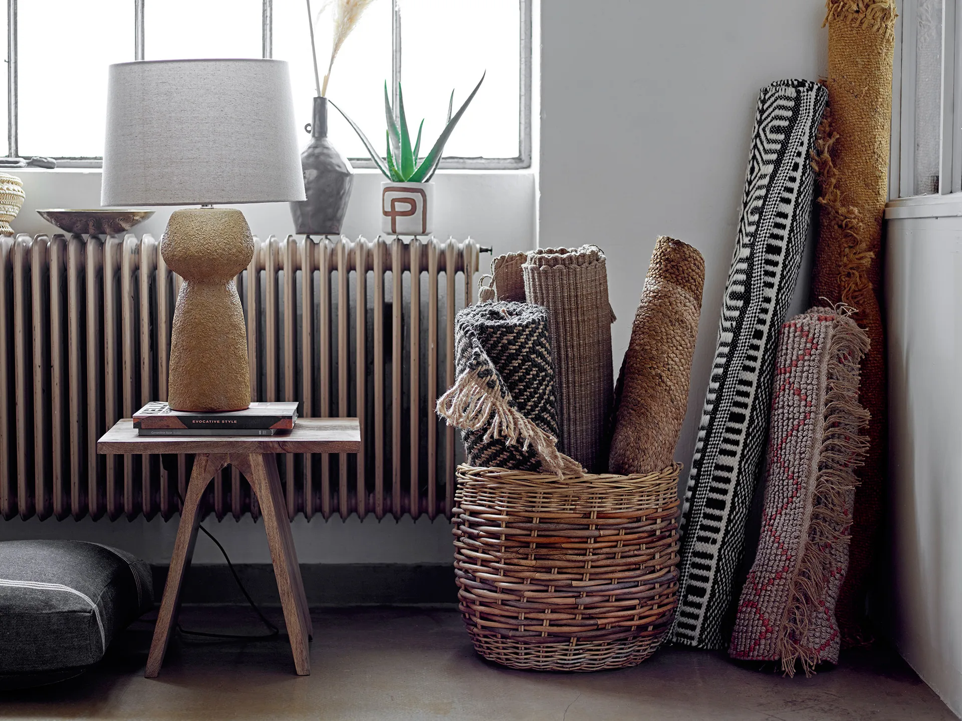 Lalou säilytyskori 2 osaa, Ruskea Bloomingville