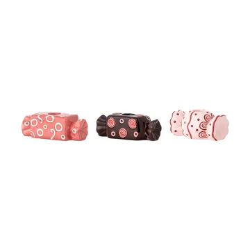 Maiano kynttilänjalka - Ruusu, 3 osaa, 12 cm - Bloomingville