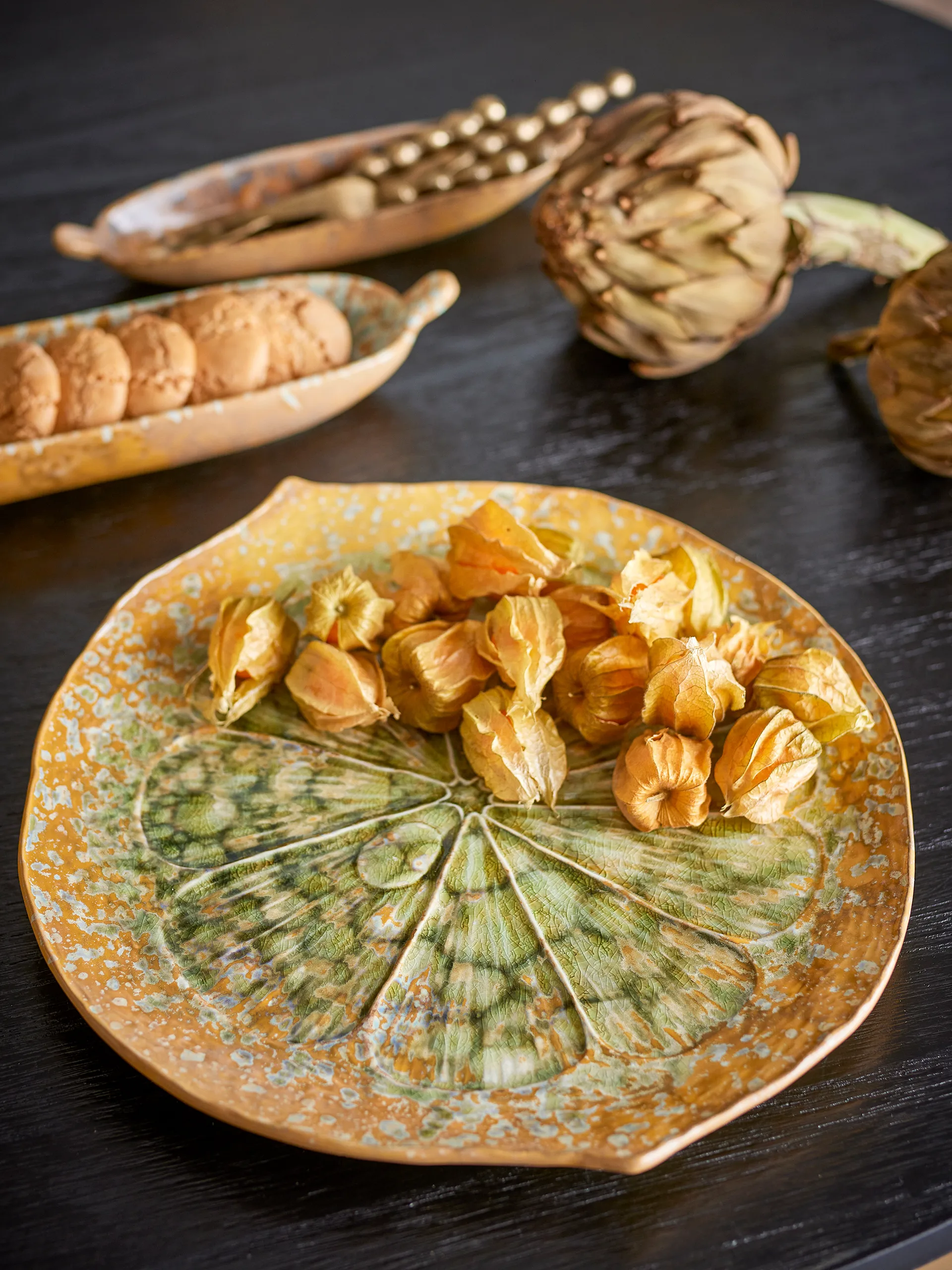 Milani tarjoilulautanen Ø30 cm, Vihreä Bloomingville