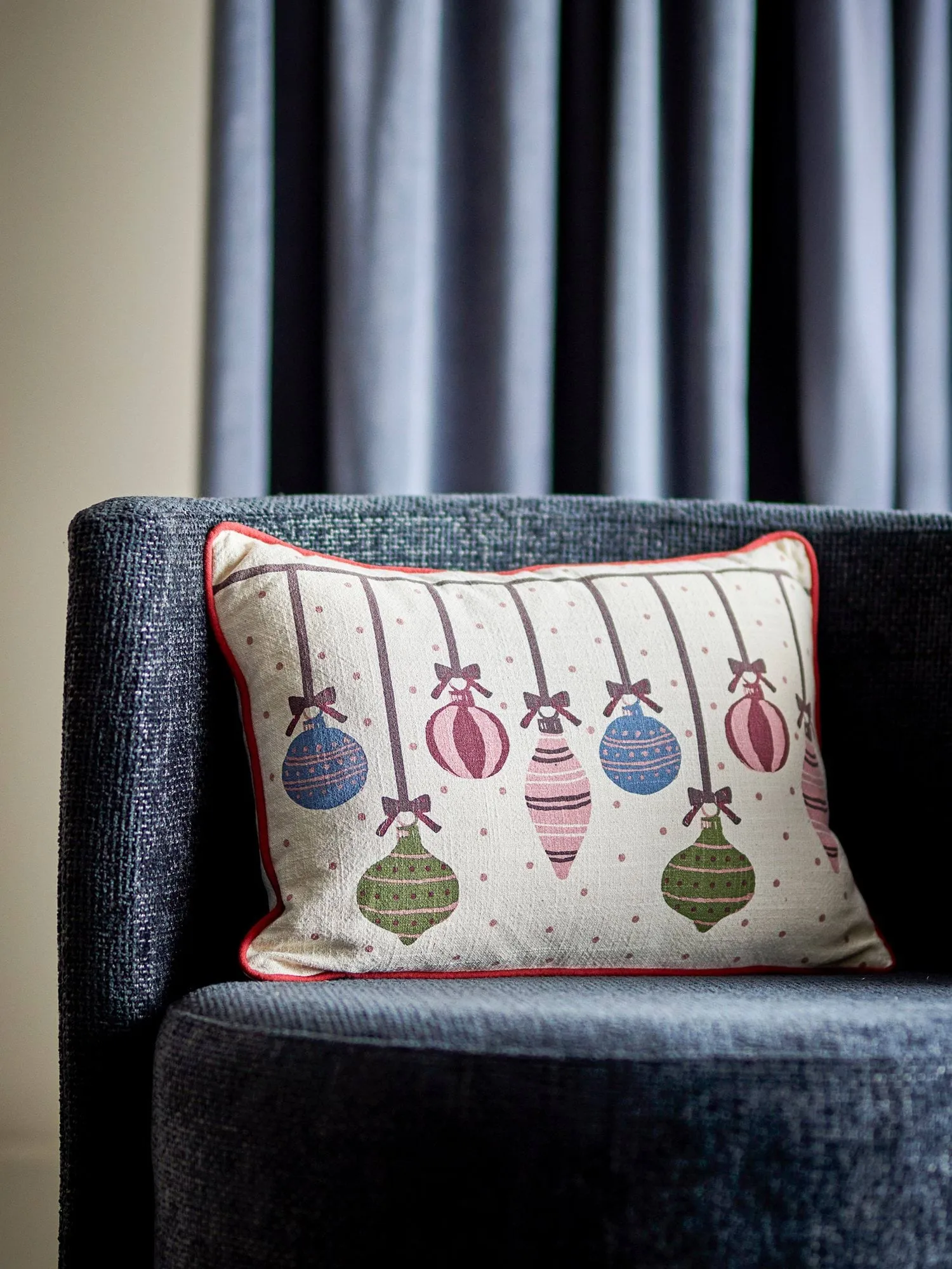 Ornamentia tyyny, Punainen, 50x35 cm Bloomingville