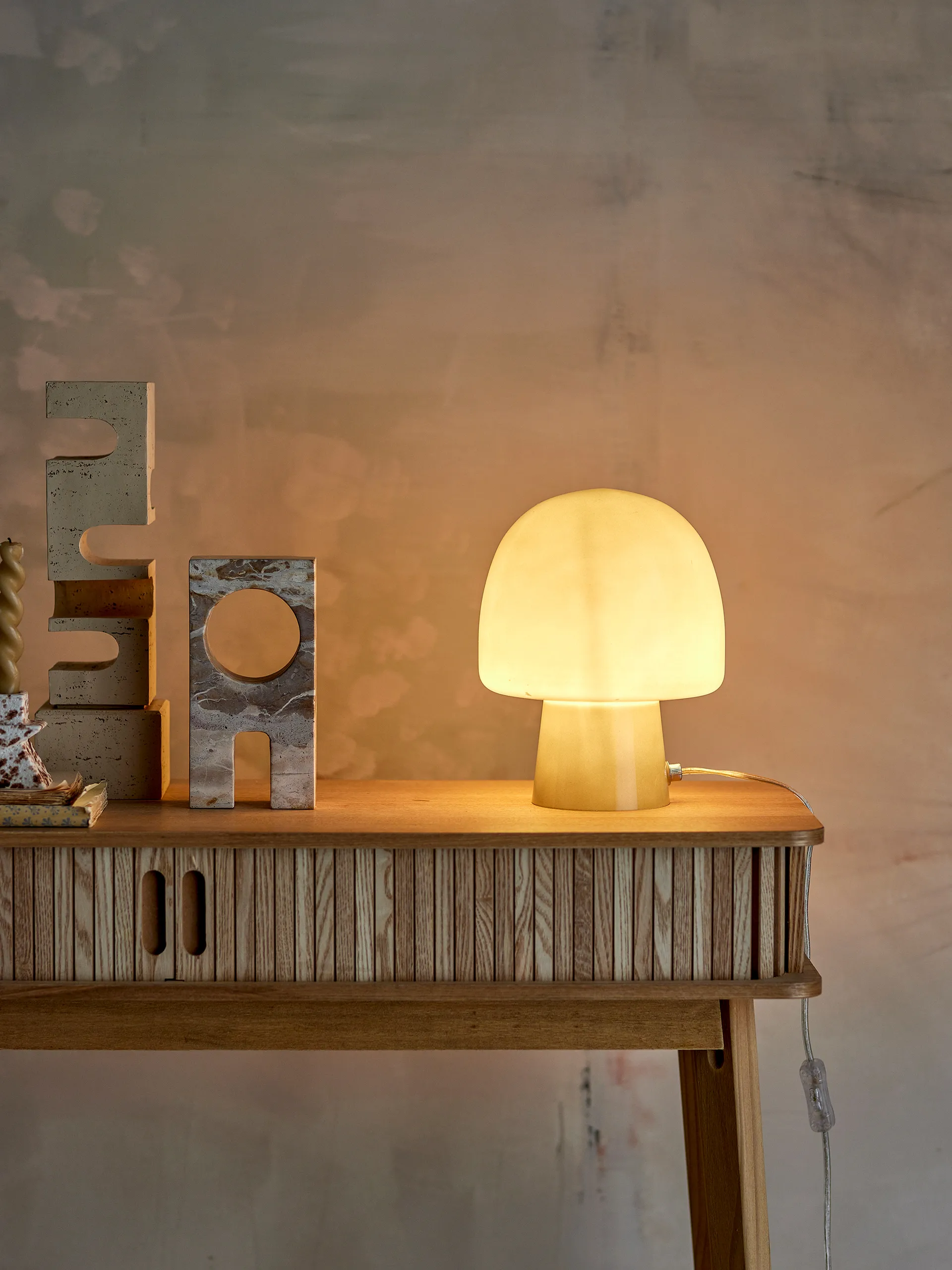 Paddy pöytävalaisin Ø20x26,5 cm, Vihreä Bloomingville