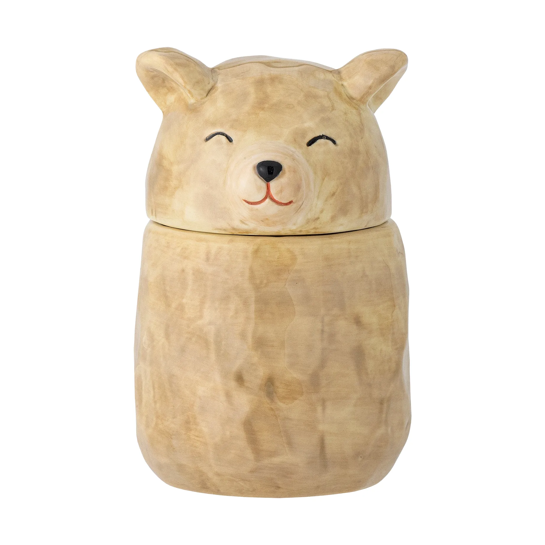 Puk purkki kannella Ø7 cm, Ruskea Bloomingville