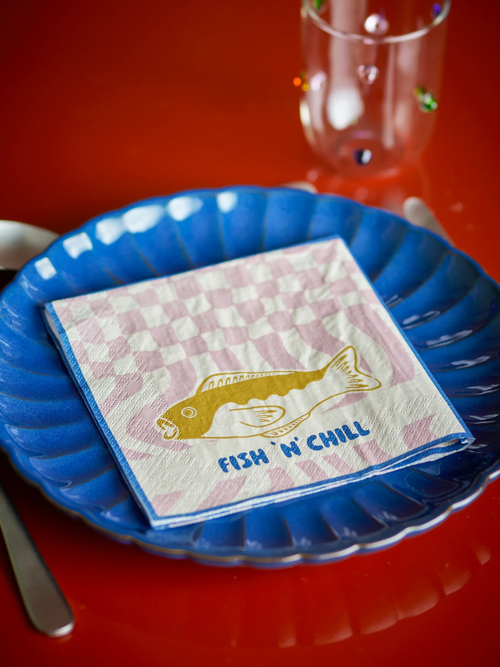 Remy paperinen lautasliina 20-pack, Sininen Bloomingville