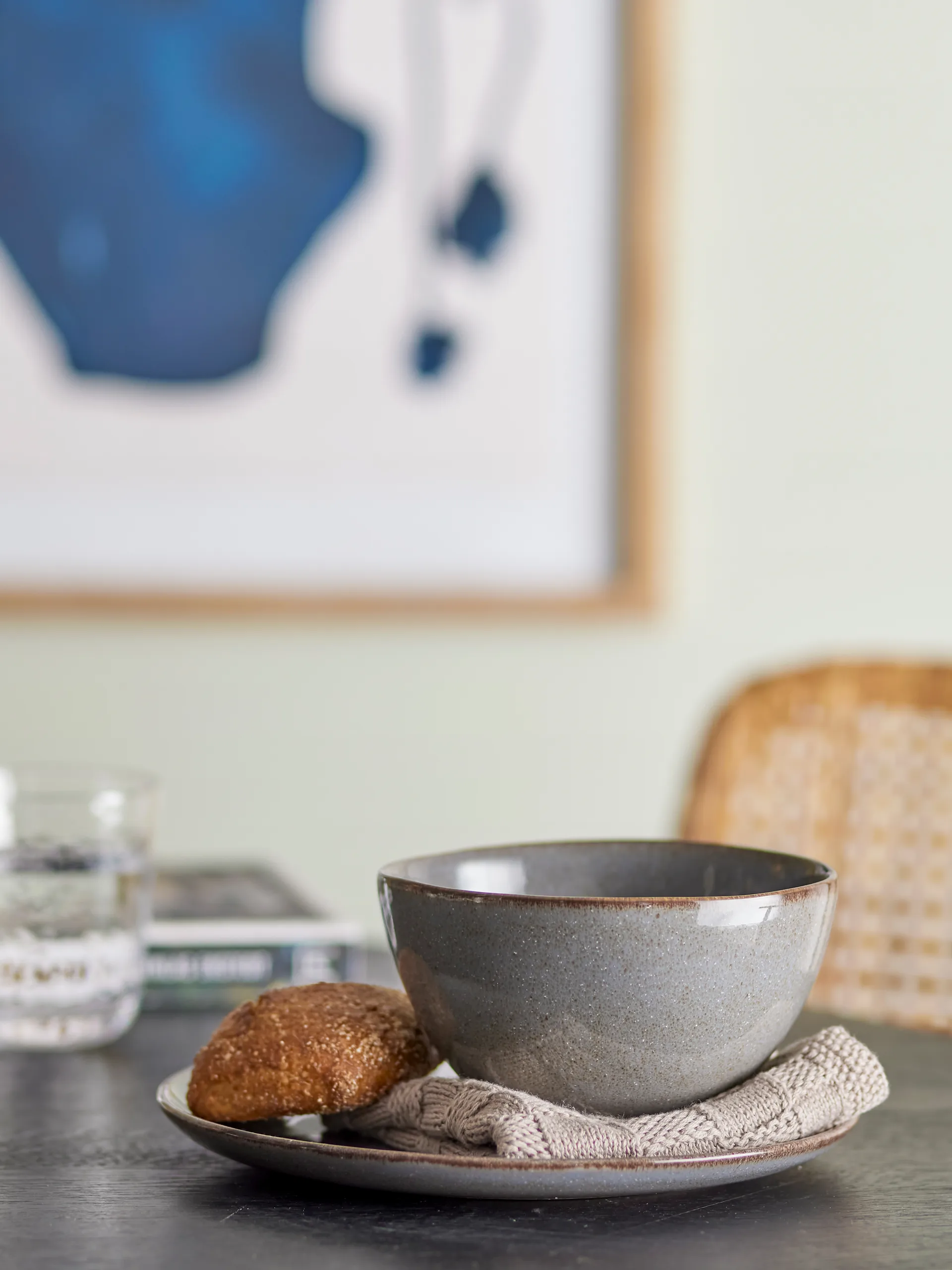 Sandrine aamiaissetti 12 osaa, Harmaa Bloomingville