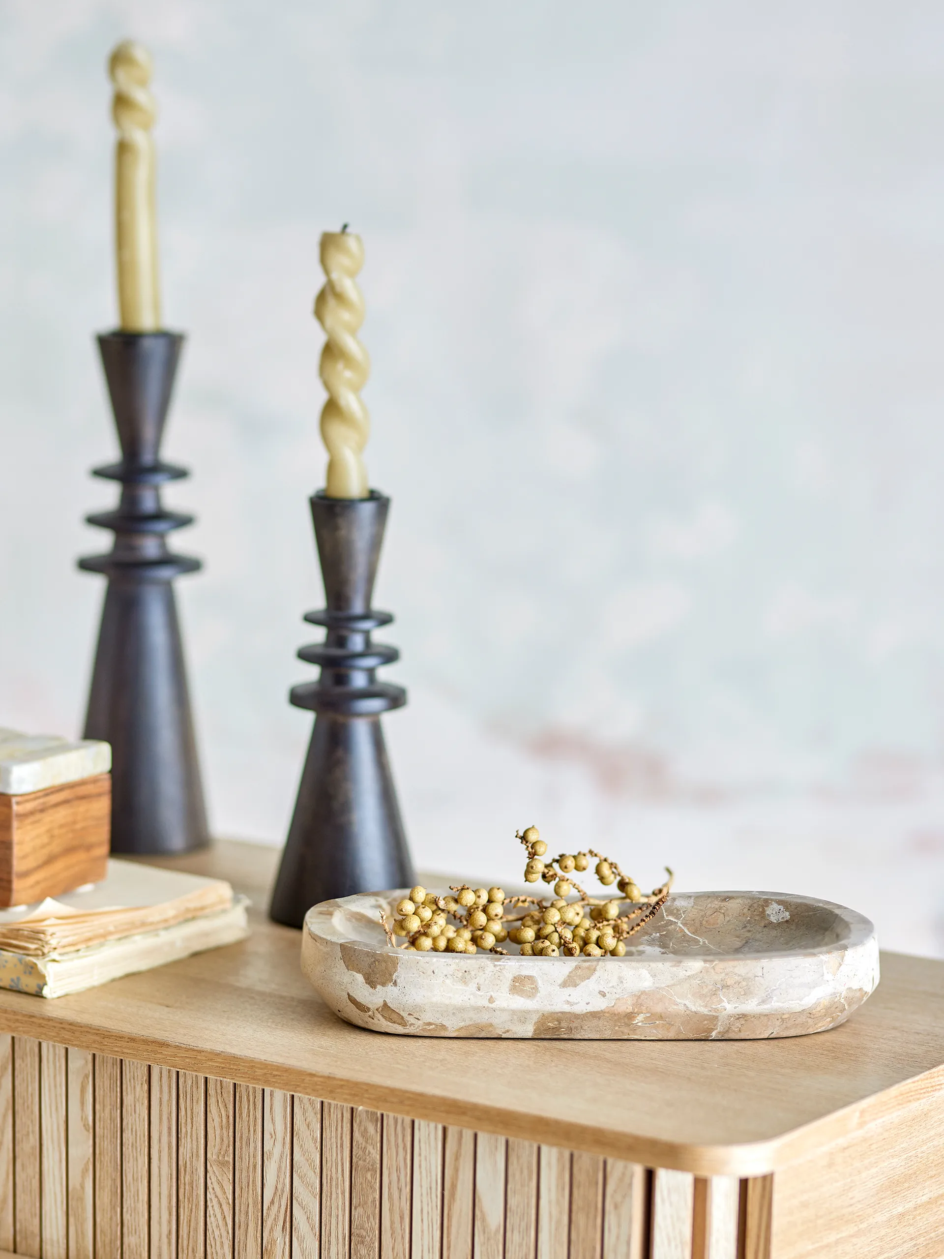 Shao tarjotin marmori 24,5x12,5 cm, Luonnollinen Bloomingville