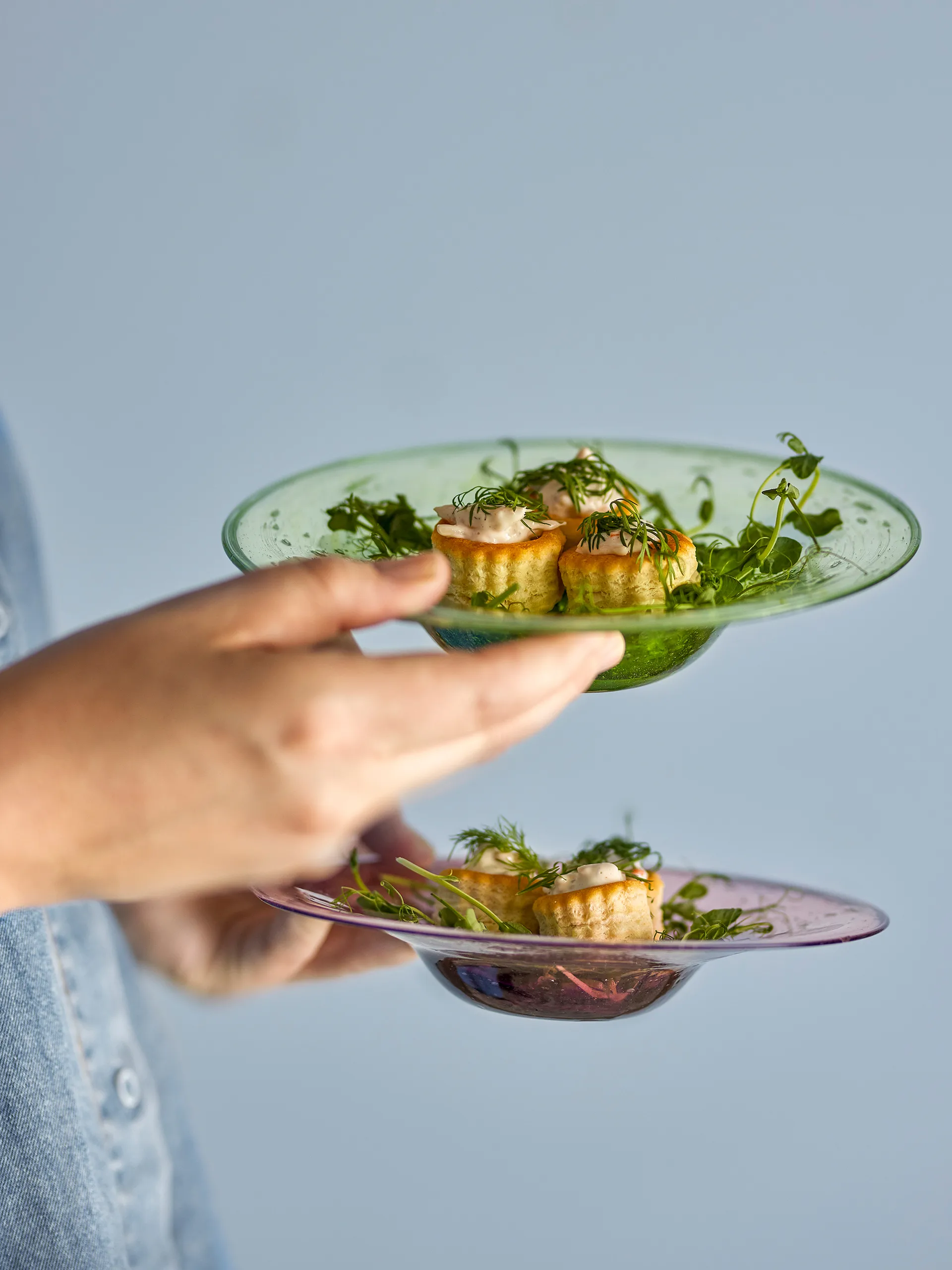 Sunil lautaset 2-pack, Vihreä Bloomingville