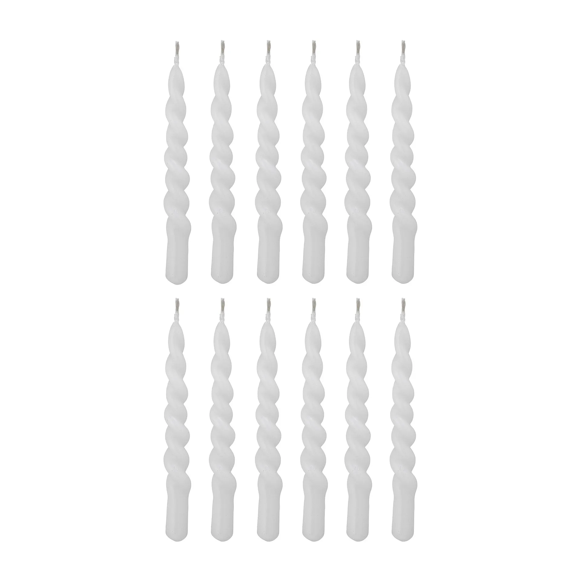 Twist kynttilät 12-pakkaus, Valkoinen Bloomingville