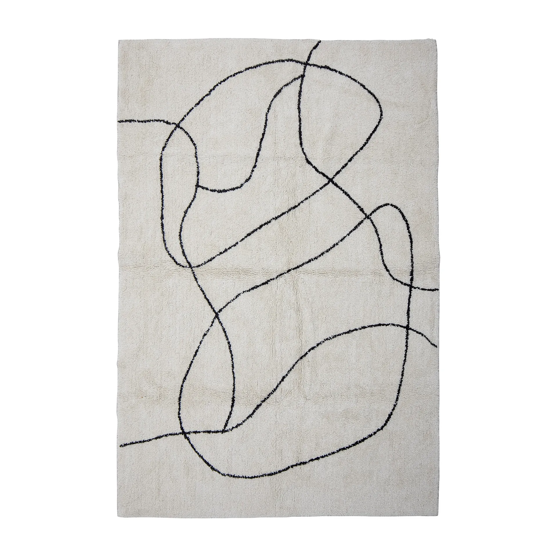 Viga matto 120 x 180 cm, Valkoinen Bloomingville