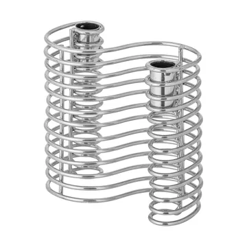 Wavela kynttilänjalka 15,5x14,5 cm - Hopea - Bloomingville