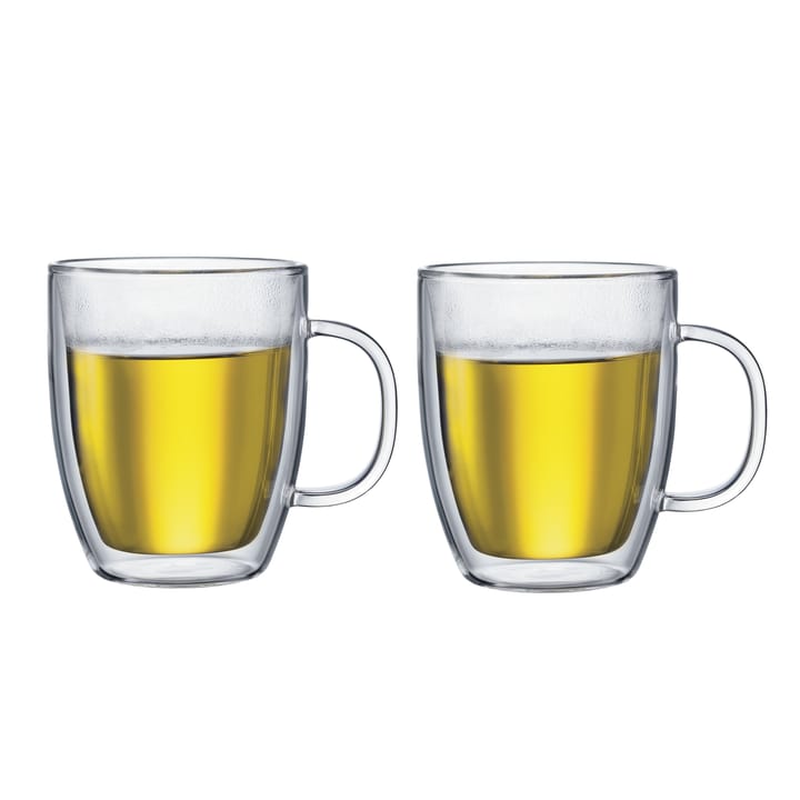 Bistro kaksiseinäinen korvallinen lasi 2 kpl - 0,45 l - Bodum