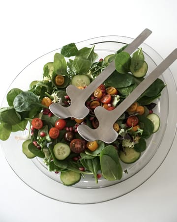 Leaf salaattiottimet - Brushed Steel - Born In Sweden