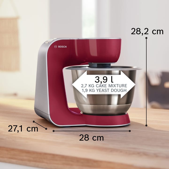 Bosch Serie 4 MUM 5 yleiskone 1000W, Punainen-hopea Bosch