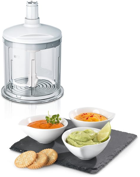 Bosch Styline MFQ4080 sähkövatkain ja sauvasekoitinsetti, Valkoinen-hopea Bosch