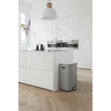 Bo bin poljinroskis 2x30 L - Mineral concrete grey - Brabantia