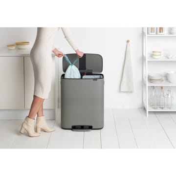 Bo bin poljinroskis 2x30 L - Mineral concrete grey - Brabantia