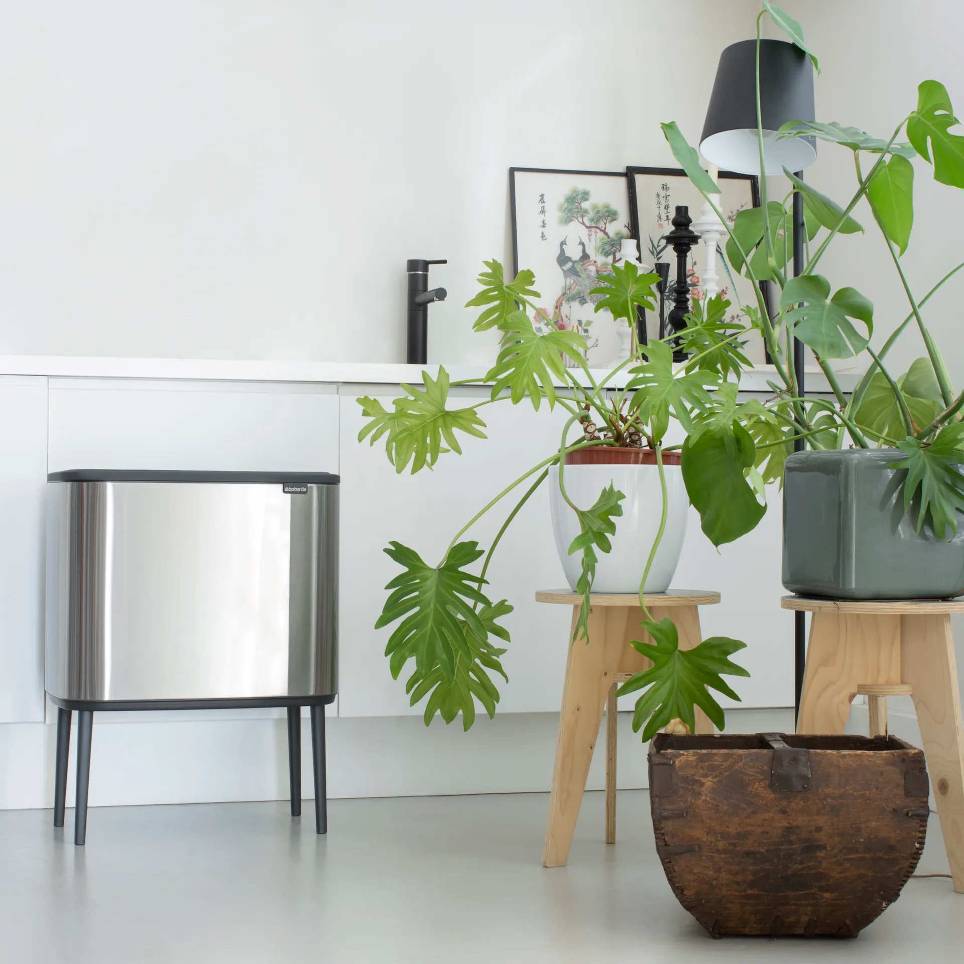 Bo touch bin 3 x 11 litraa, Matta ruostumaton teräs Brabantia