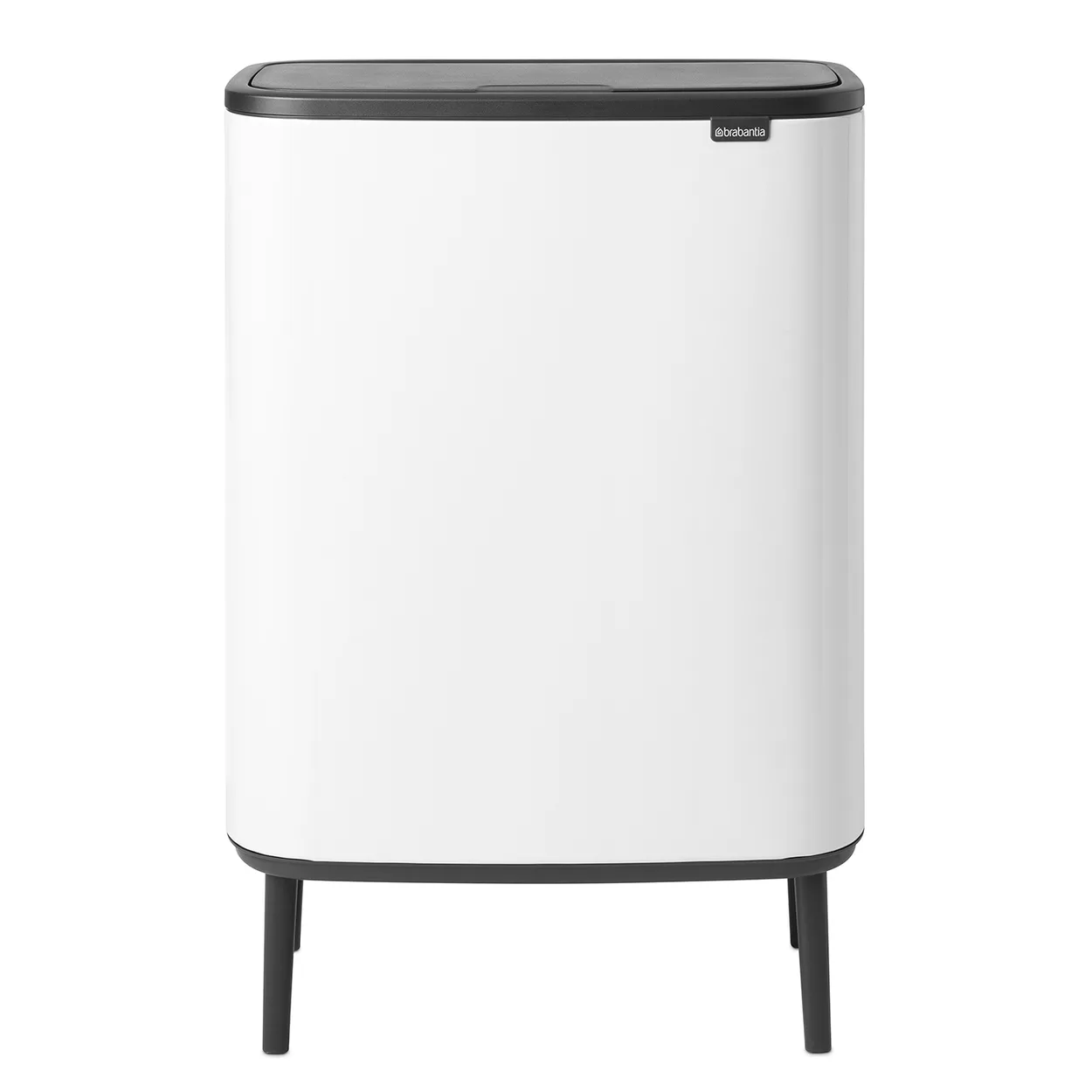 Brabantia Bo touch bin high 60 L Valkoinen