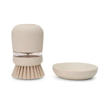 Brabantia astianpesuainesäiliö tiskiharjalla - Soft beige - Brabantia